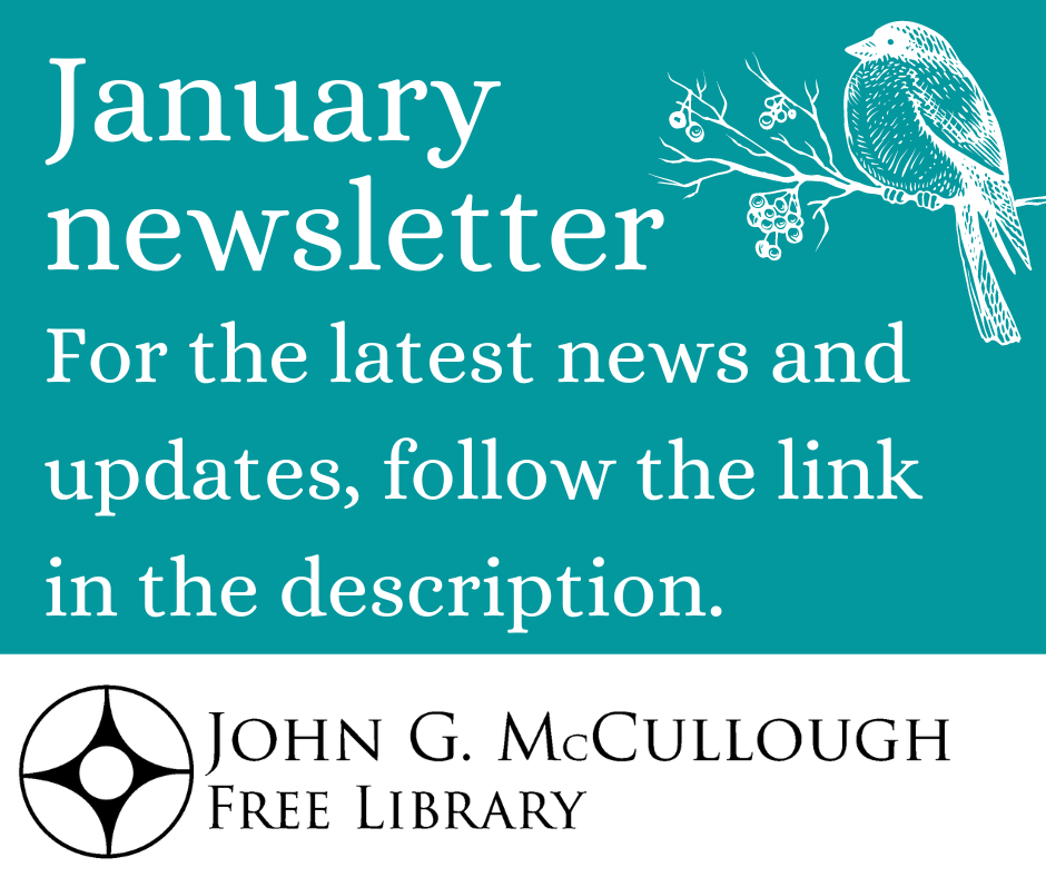 January Newsletter. For the latest news and updates, click here.