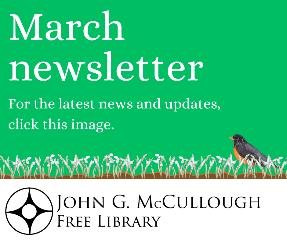 March Newsletter. For the latest news and updates, click this image.