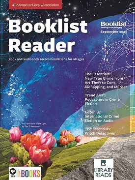 Image of planets and blooming cactus with the title "Booklist Reader"