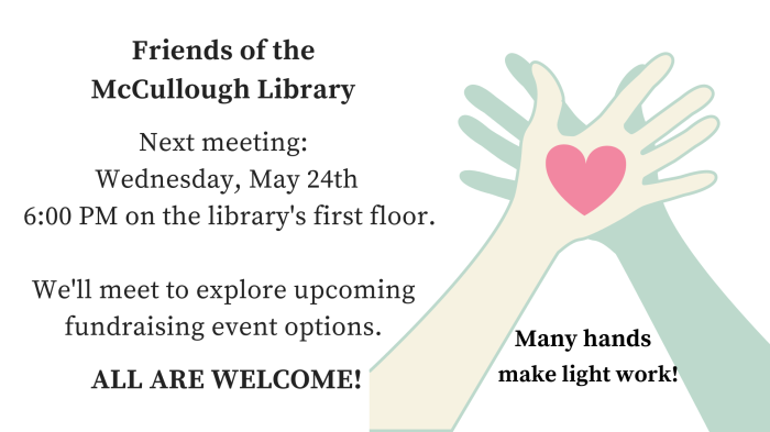 Friends of the Library Meeting updated 5.4.23