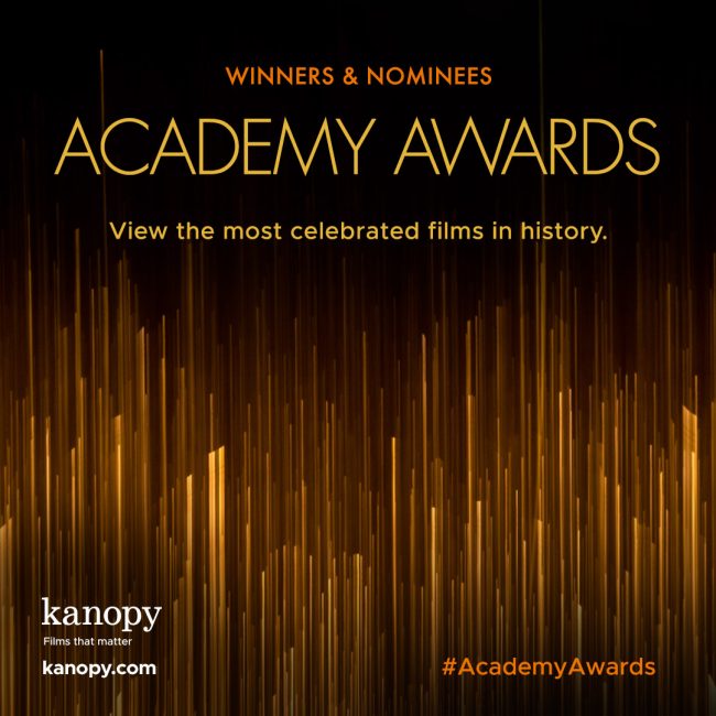 Kanopy. Academy Awards winners and nominees. View the most celebrated films in history. #AcademyAwards