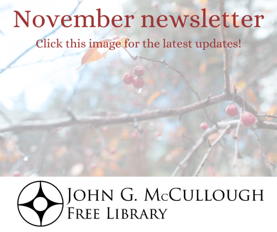 November Newsletter. For the latest news and updates, click this image.